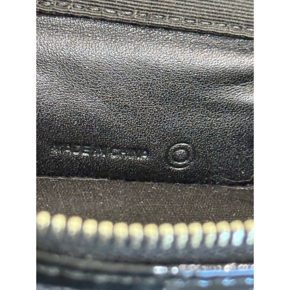 Coach Black Signature zip around toiletry box, contacts case,medication . Patent - Picture 7 of 7